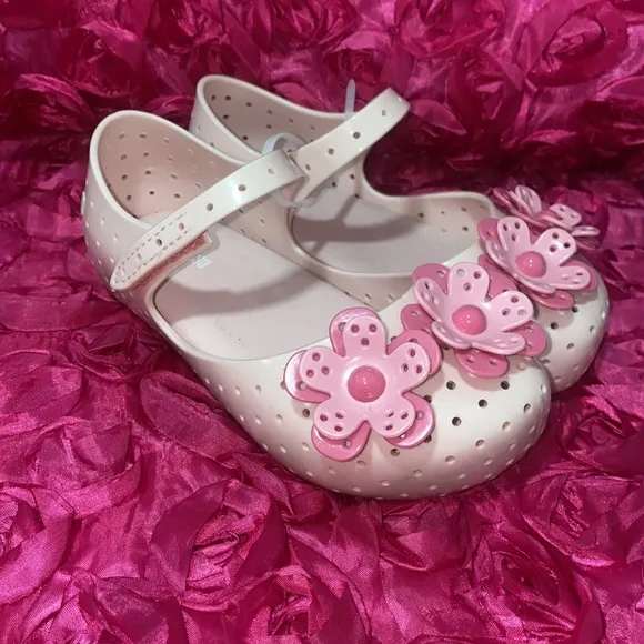 🌸 Furadinha XII BB Floral Mary Jane Flat MINI MELISSA