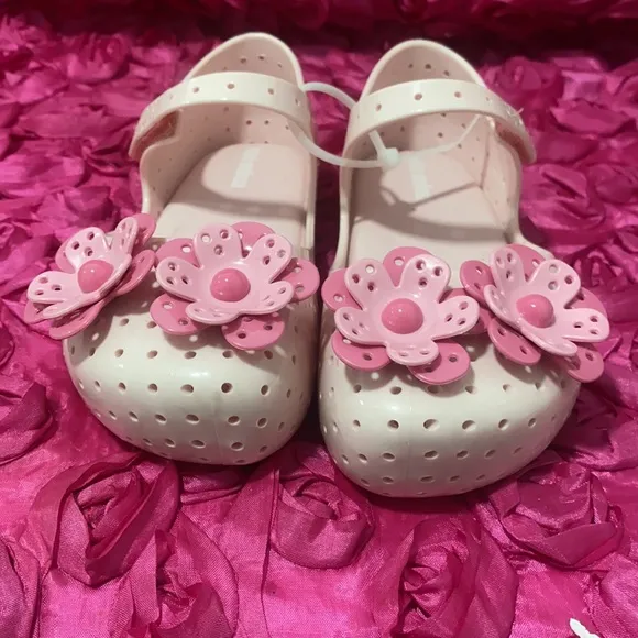 🌸 Furadinha XII BB Floral Mary Jane Flat MINI MELISSA