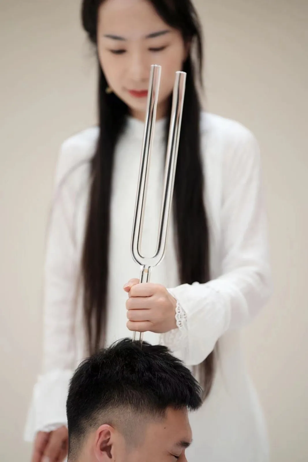 17” Crystal Quartz Tuning Fork Note F 16 mm