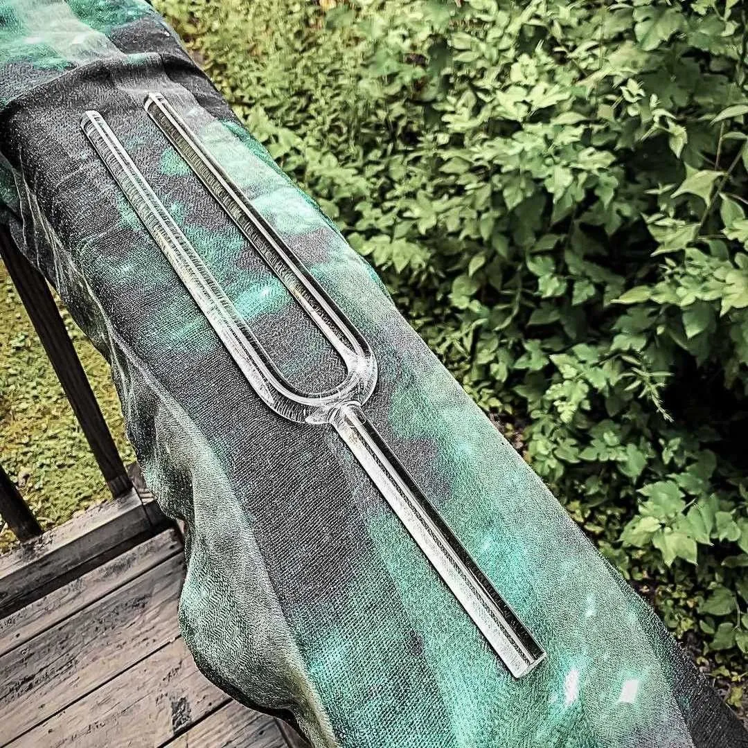 17” Crystal Quartz Tuning Fork Note F 16 mm