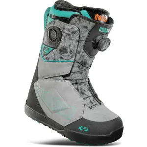 32 Womens Lashed Double Boa Snowboard Boot Grey 2025