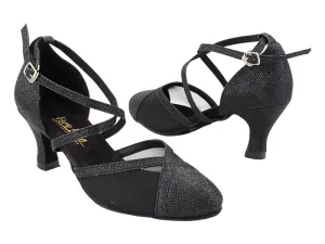 9622 273 Black Glitter_Black Mesh