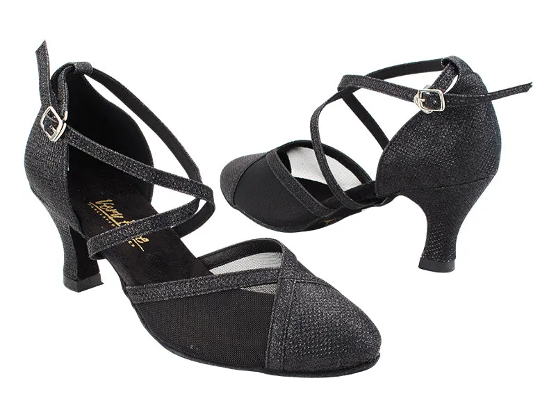9622 273 Black Glitter_Black Mesh