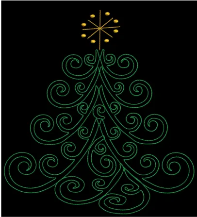 AGD 4038 Quick Stitch Christmas Tree