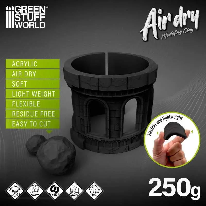 Air Dry Foam Clay 250gr. - Black