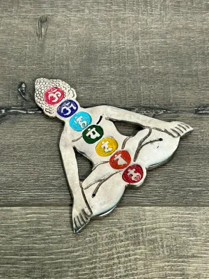 Aluminium Yoga Chakra Incense Holder