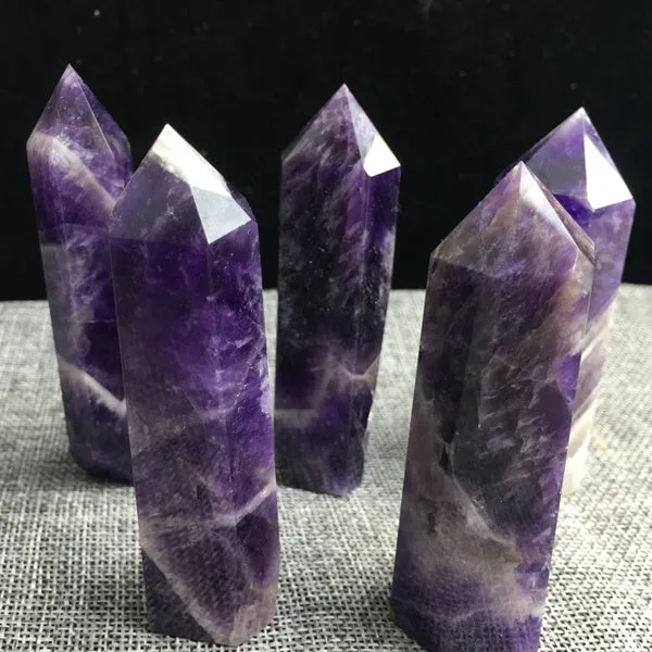 Amethyst Crystals Point Wand
