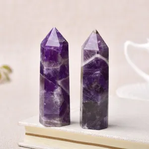 Amethyst Crystals Point Wand
