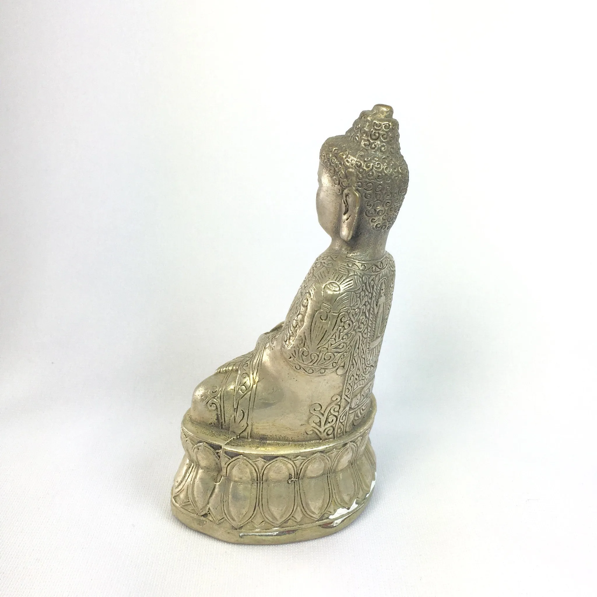 Antique Bronze Statue Calming Buddha