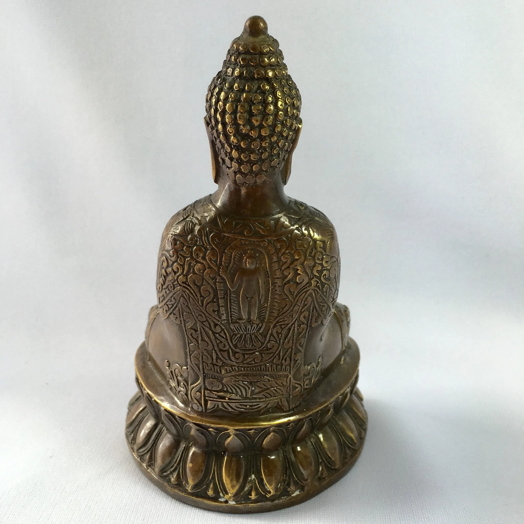 Antique Bronze Statue Serenity Buddha
