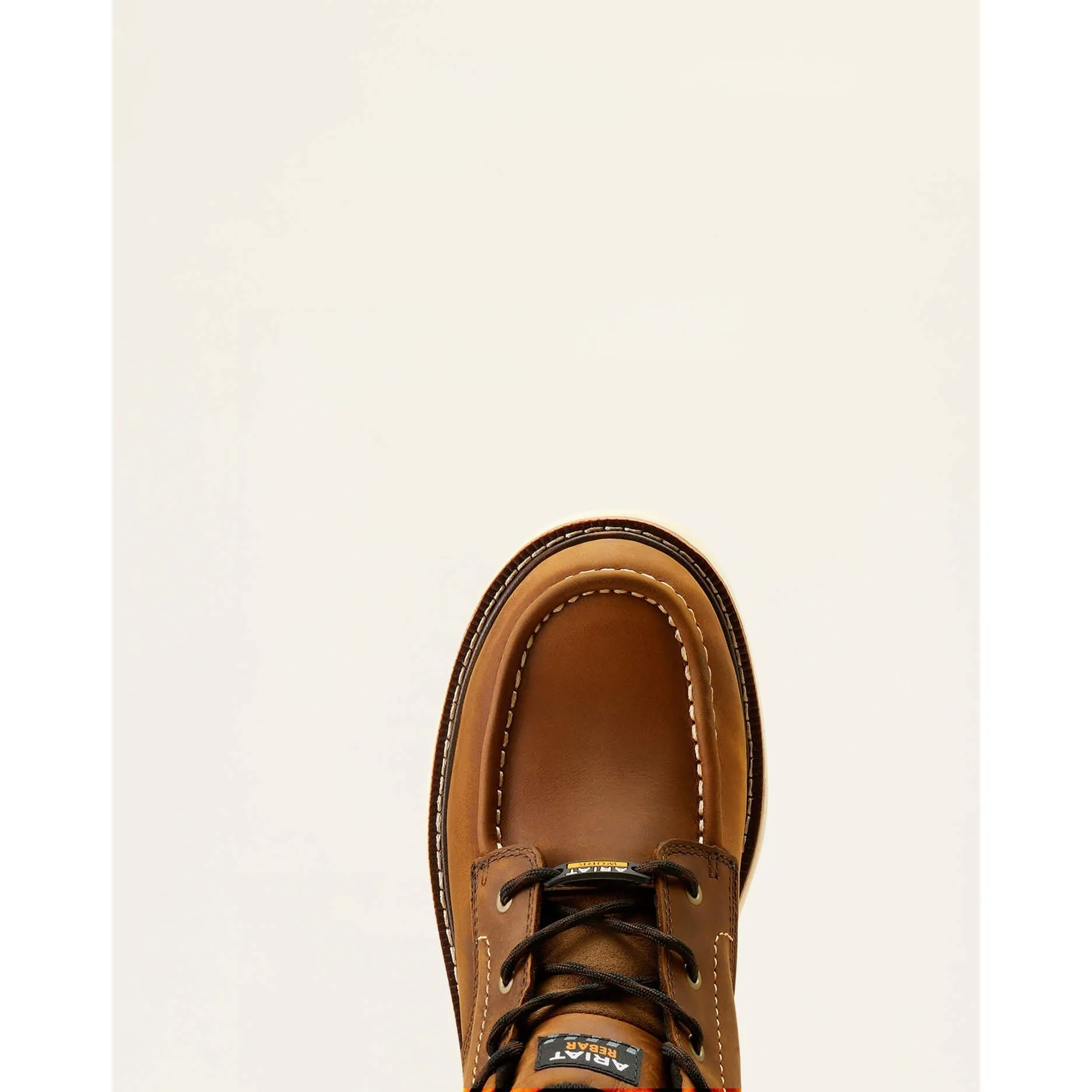Ariat Men's Rebar Lift 5" Soft Toe WP Chukka Work Boot- Brown- 10050846
