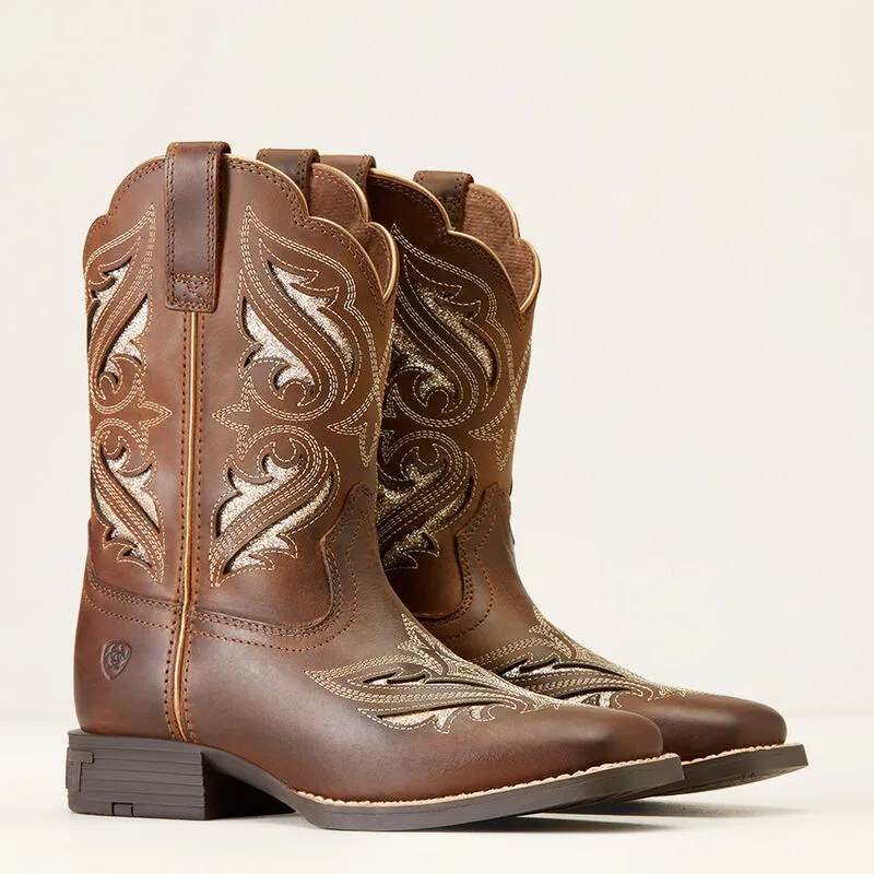 Ariat Youth Round Up Bliss Boot Sassy Brown 10046884