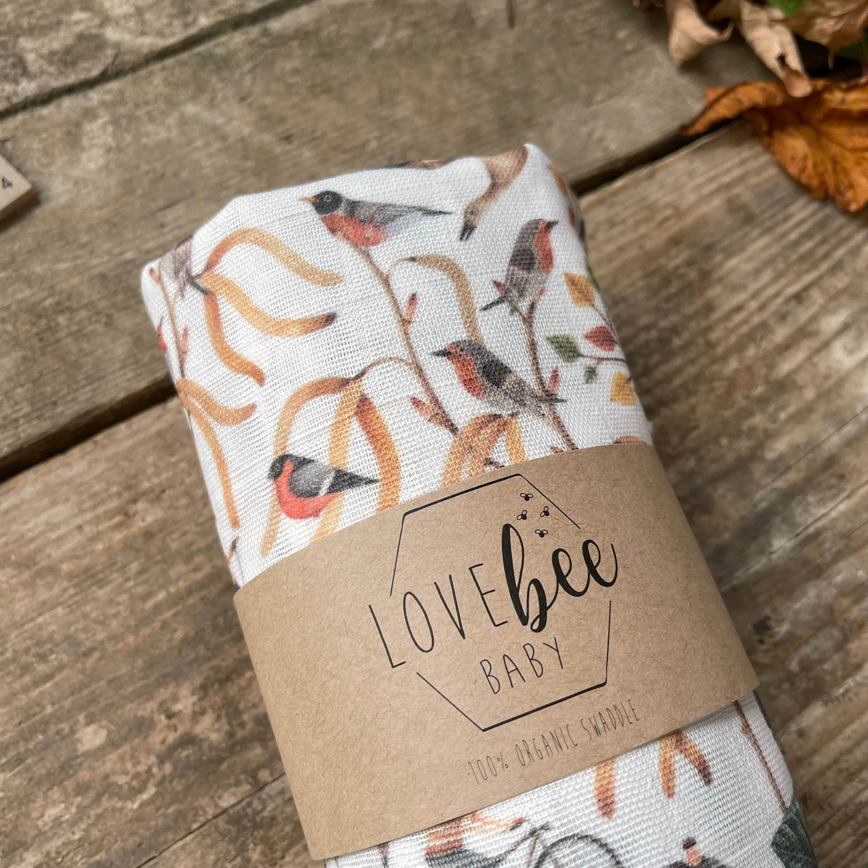 Autumnal Hike Organic Swaddle Blanket