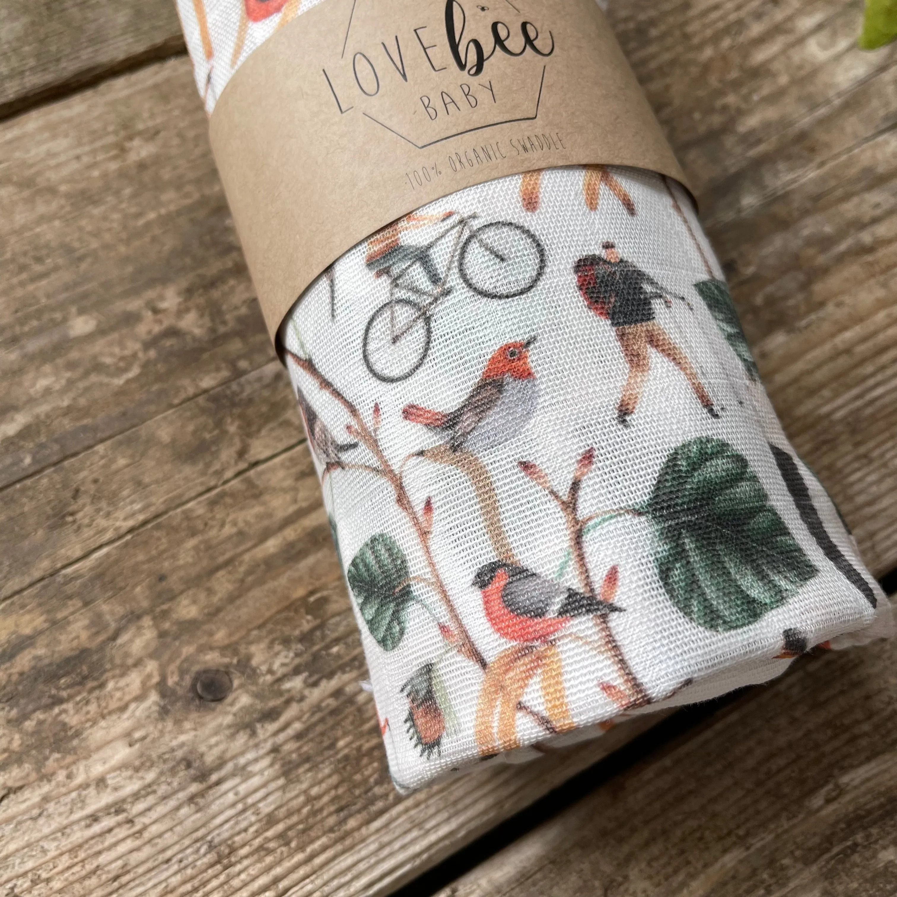 Autumnal Hike Organic Swaddle Blanket
