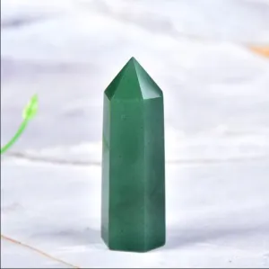 Aventurine Crystal Point Wand