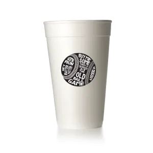 Baseball Words Cups