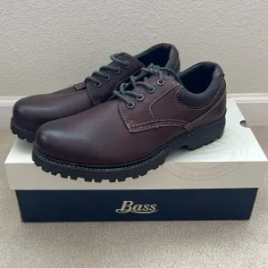 Bass KYLE II lace up brown leather shoes, size 11.5M