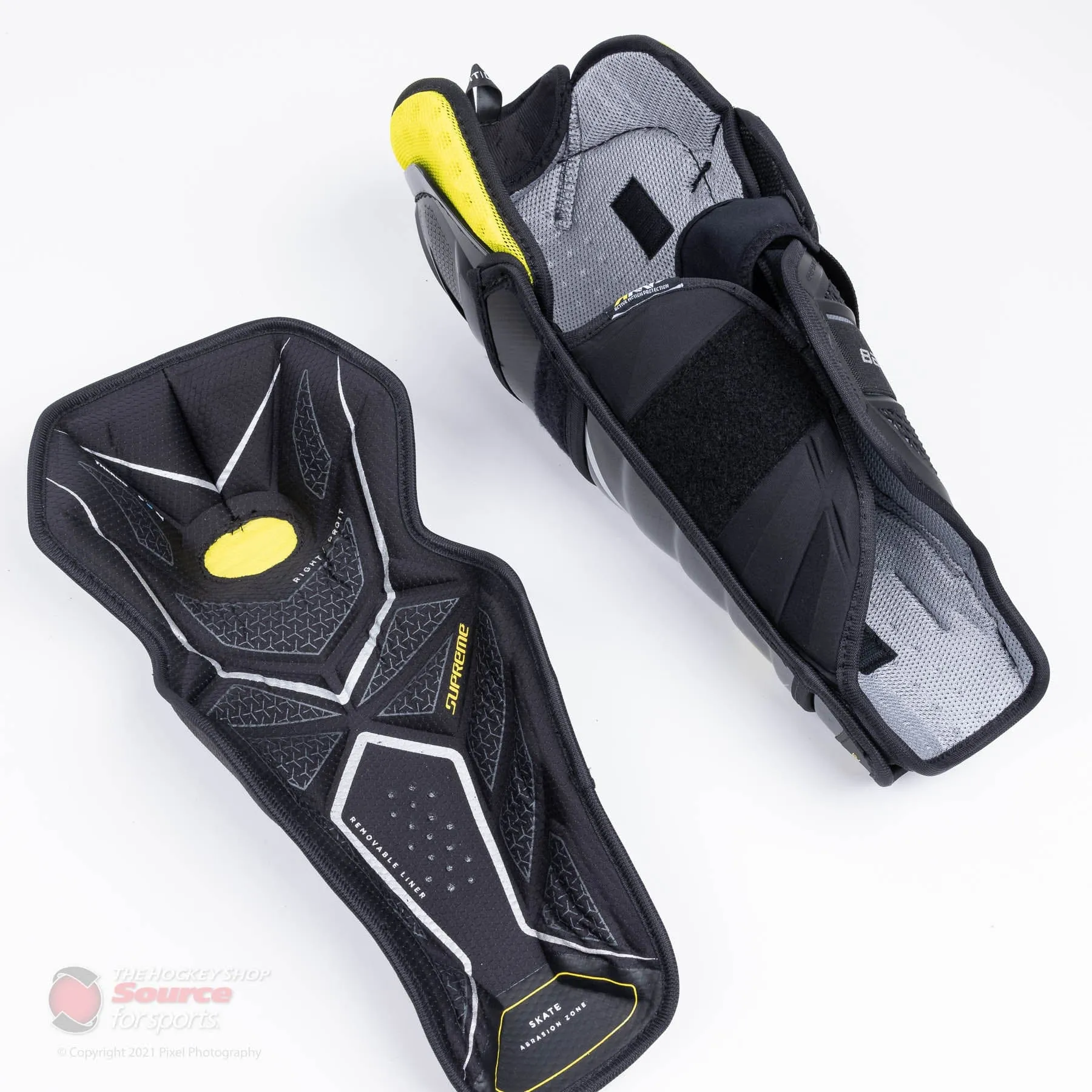 Bauer Supreme UltraSonic Intermediate Hockey Shin Guards