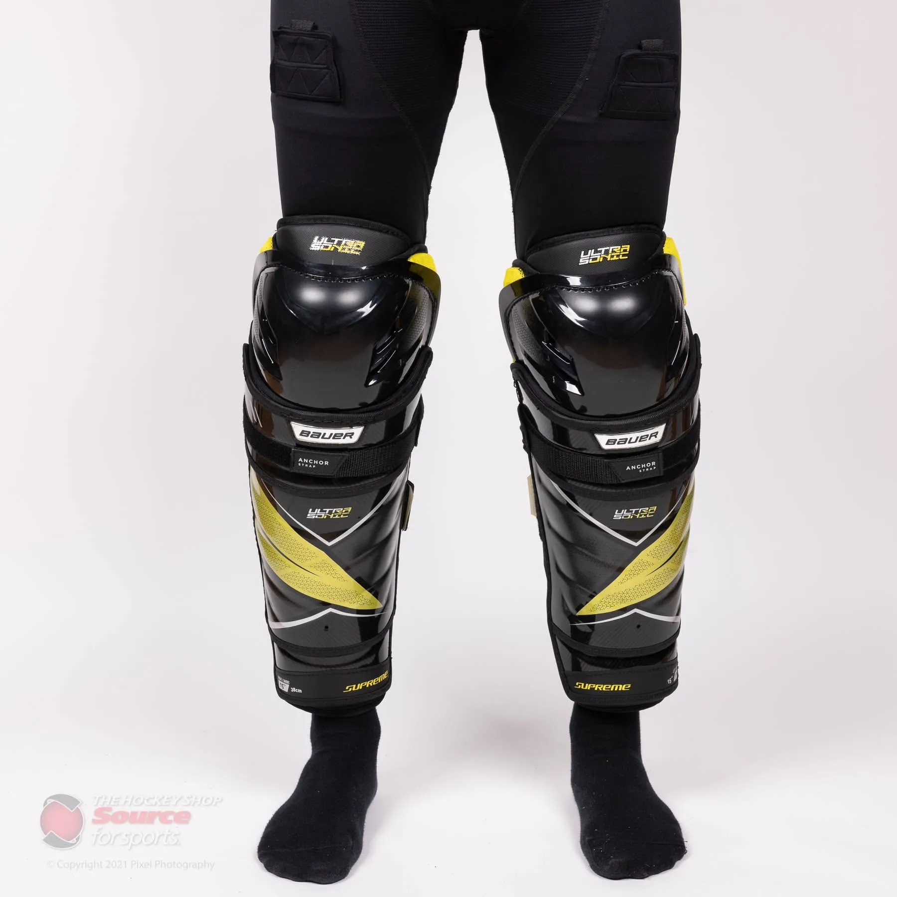 Bauer Supreme UltraSonic Senior Hockey Shin Guards