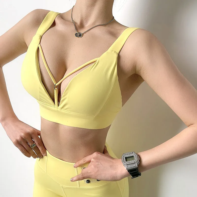 Beautiful Zipper Yoga Suit - Fitness Exercise Outfit for Women