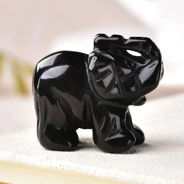 Black Obsidian Elephant Crystals