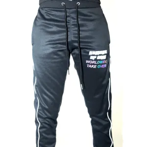 Black Worldwide Reflective Sweat Pant