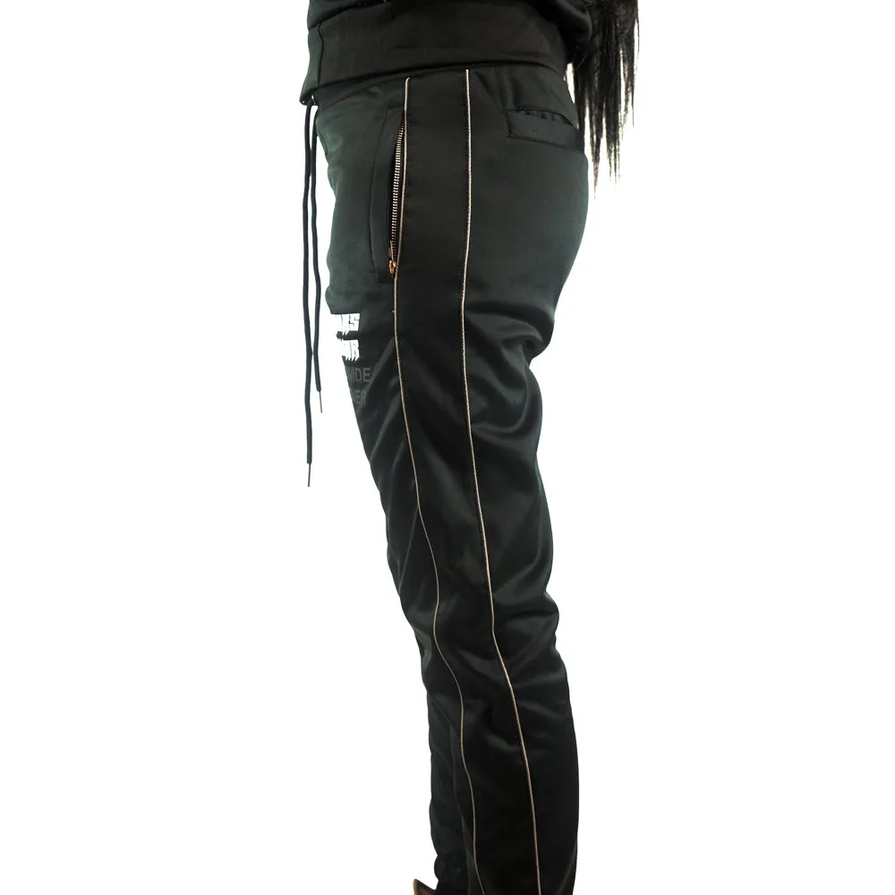 Black Worldwide Reflective Sweat Pant