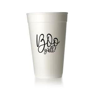 Boo Y'all Script Cups
