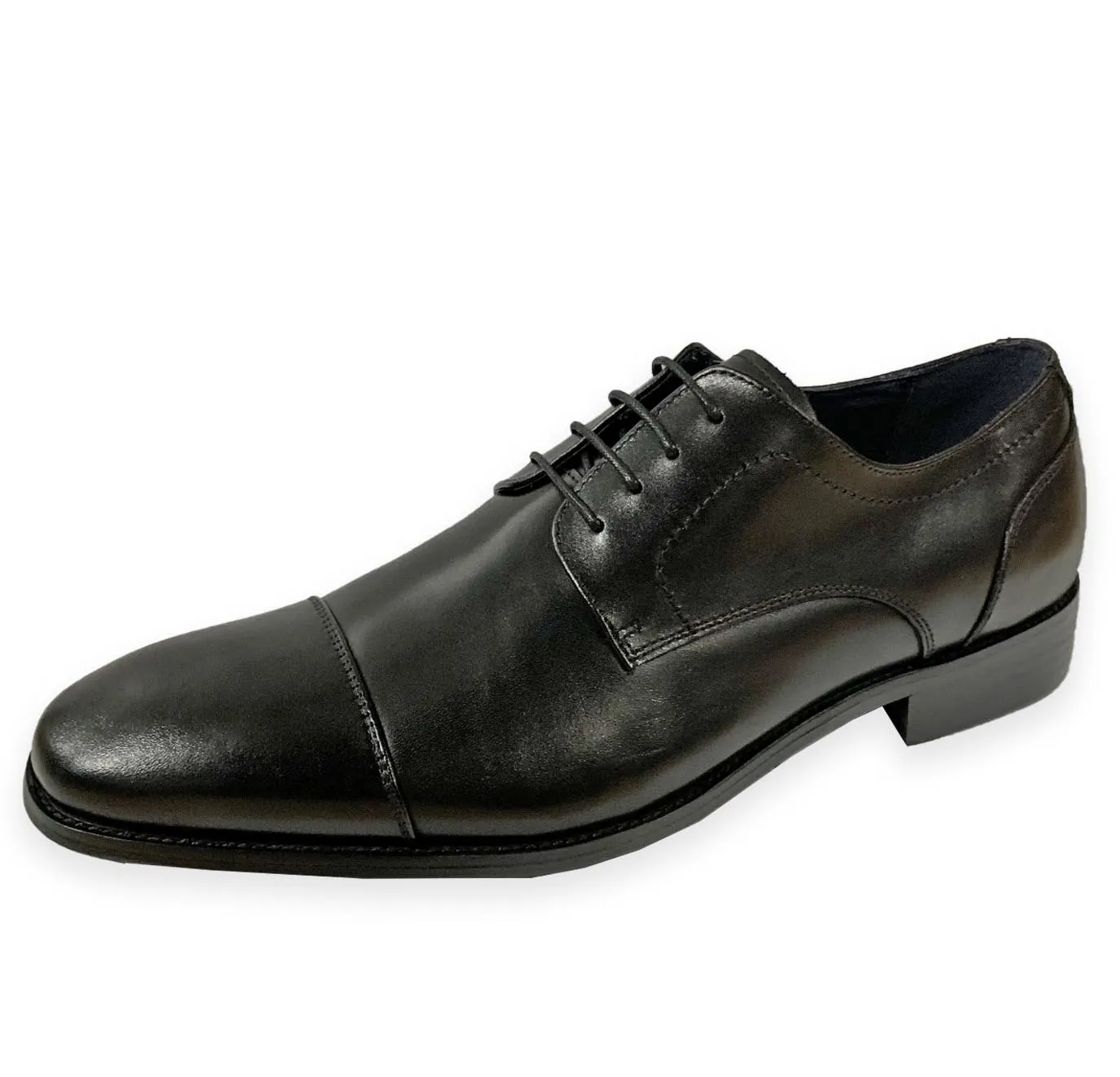 Bowe & Bootmaker Mens Dupont Nightshade Black Leather Formal Shoes