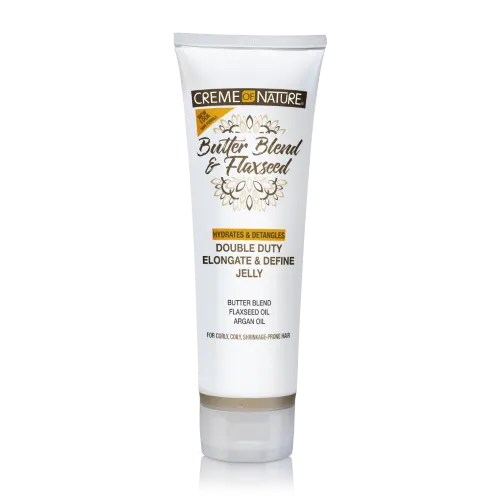 Butter Blend & Flaxseed Double Duty Elongate & Define Jelly 8.4oz by CREME OF NATURE
