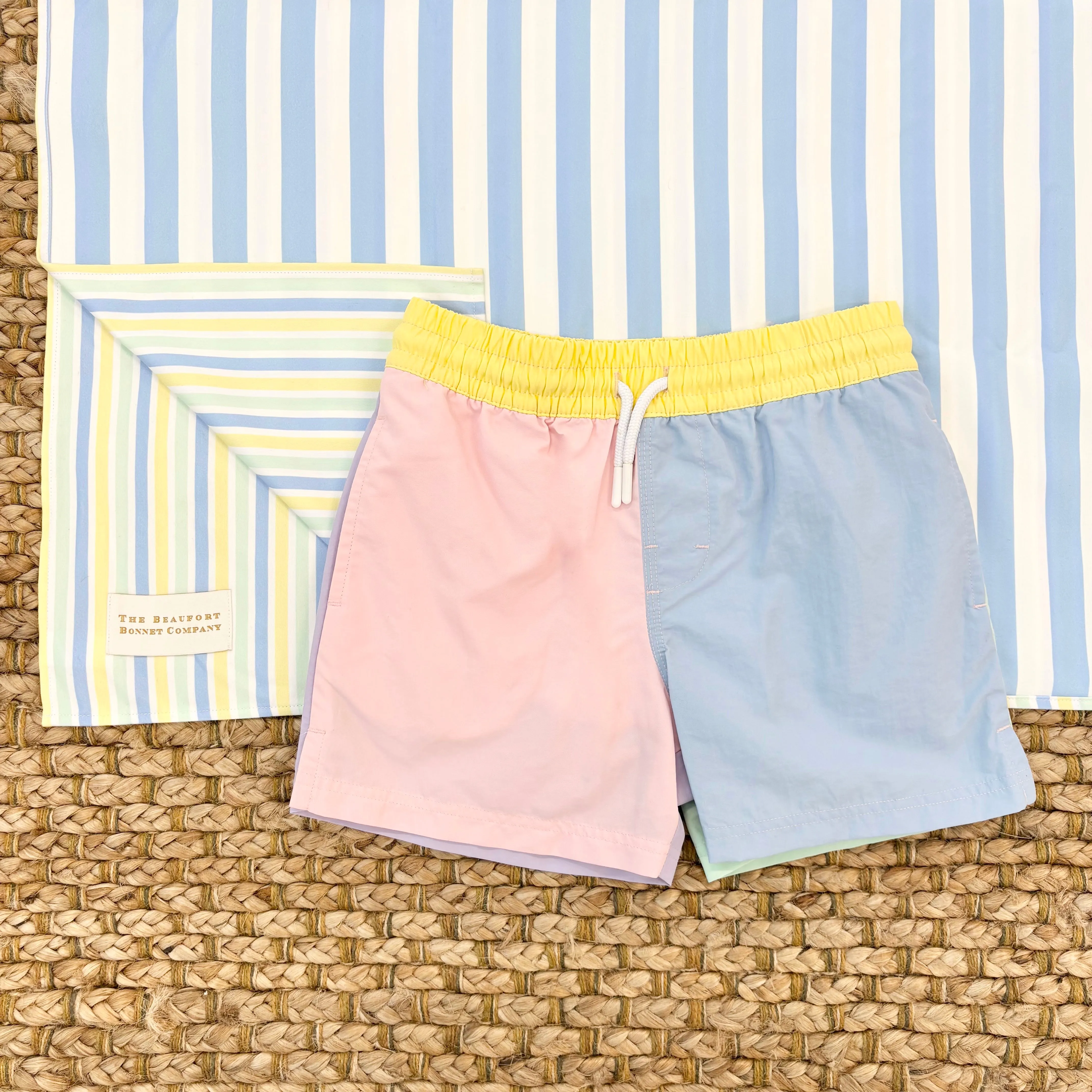 Calloway Quick Dry Towel - Siesta Key Stripe (Blue) with Beale Street Blue Stripe