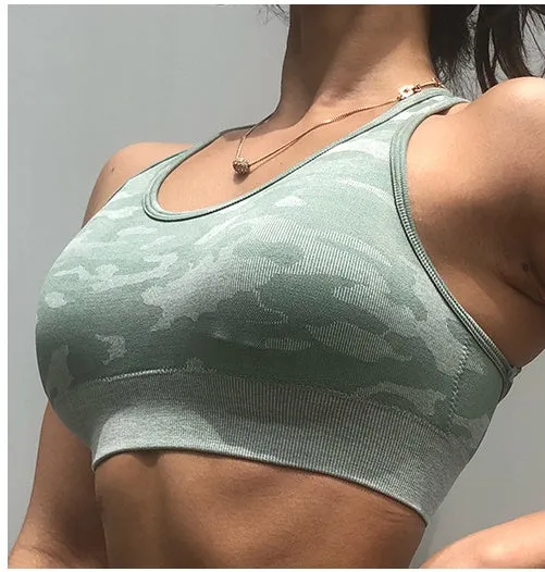Camouflage sports underwear shockproof running trendy