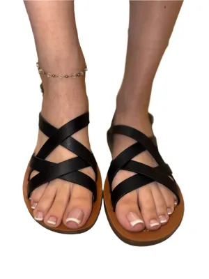 CASUAL STRAPPY FLAT SANDAL AGREE-M