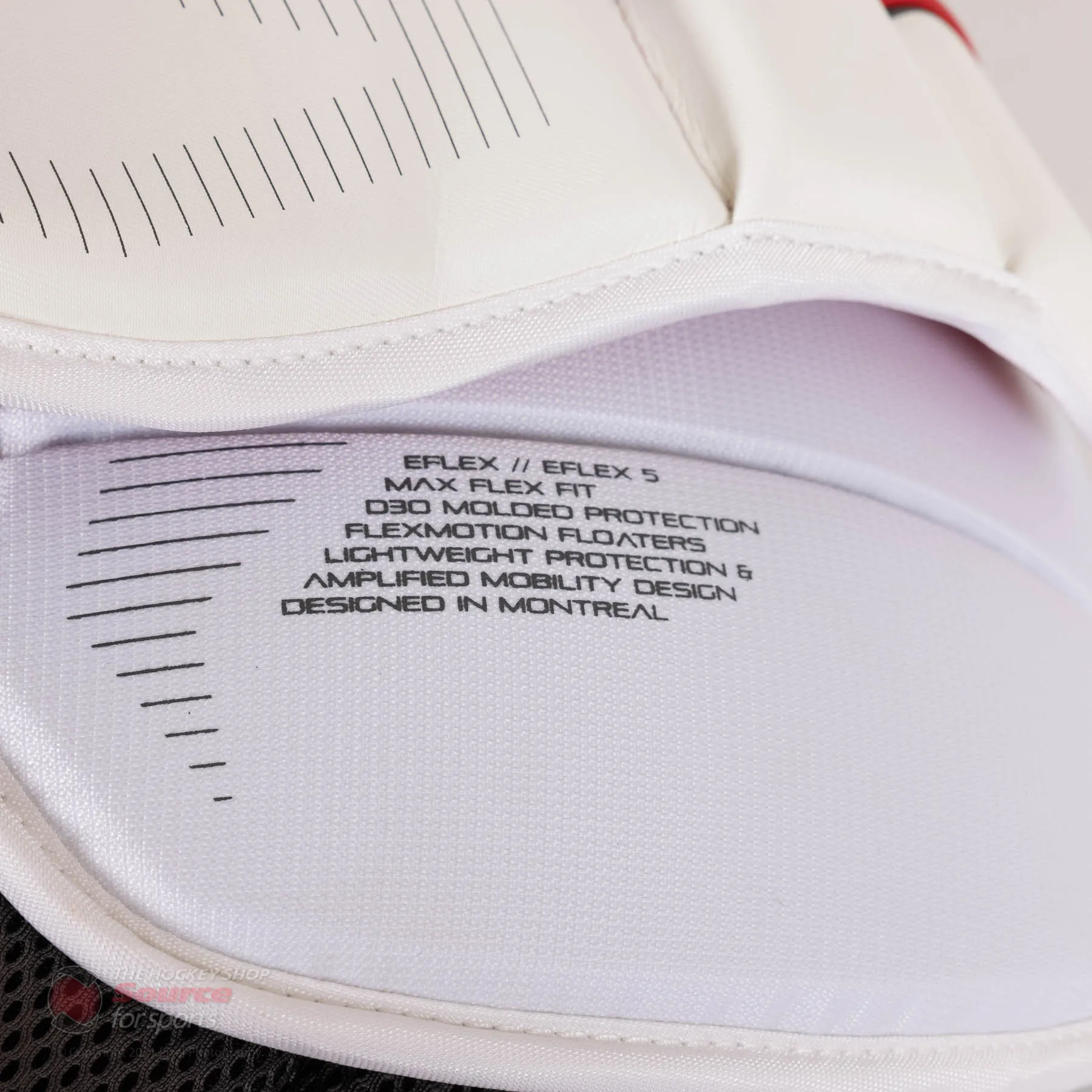 CCM Extreme Flex 5 Senior Chest & Arm Protector - White / Grey / Red