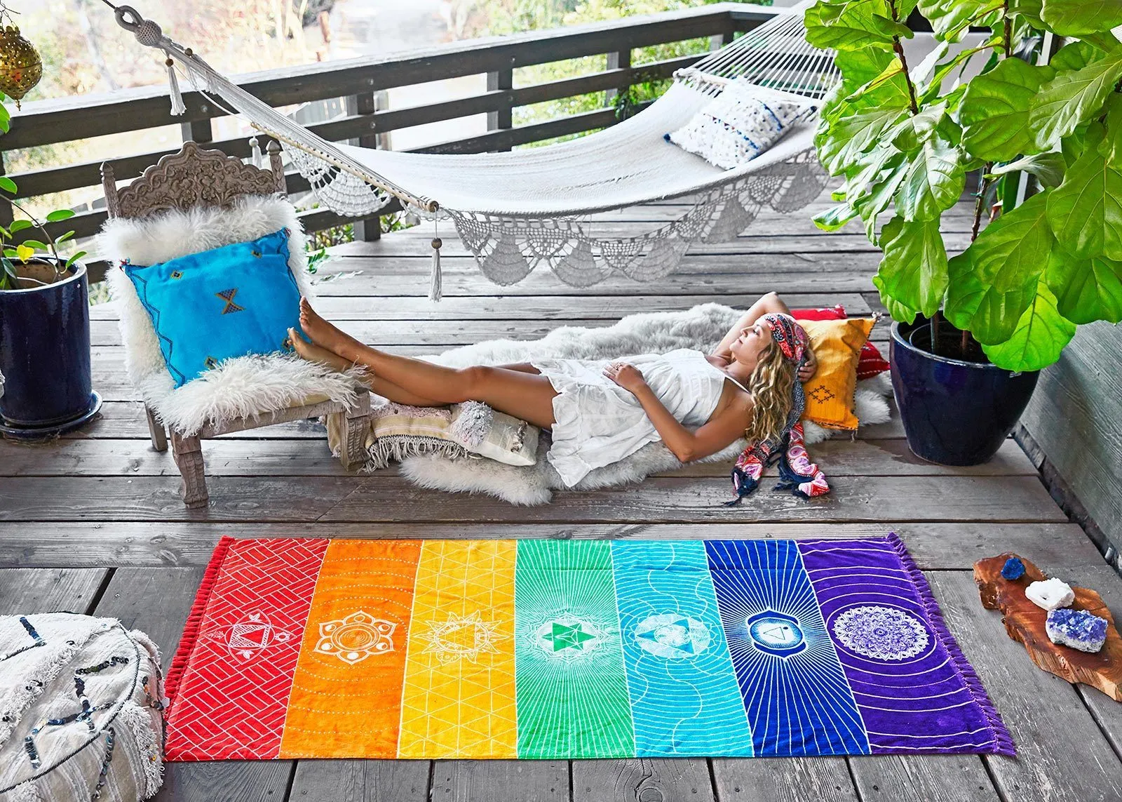 Chakra Rainbow Tapestry