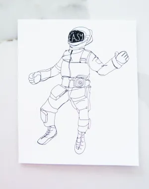 Chill Spaceman Vinyl Sticker