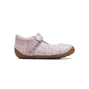 CLARKS GIRLS TINY FLORA TODDLER. (EXTRA WIDE FIT)