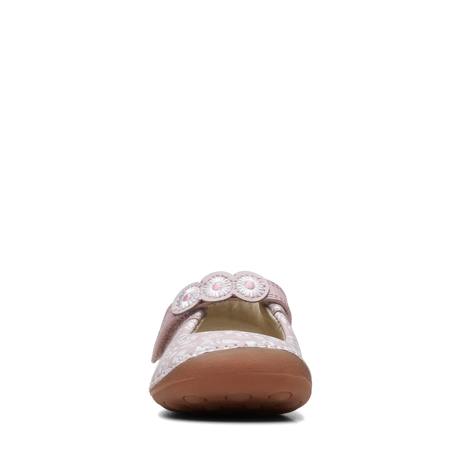 CLARKS GIRLS TINY FLORA TODDLER. (EXTRA WIDE FIT)
