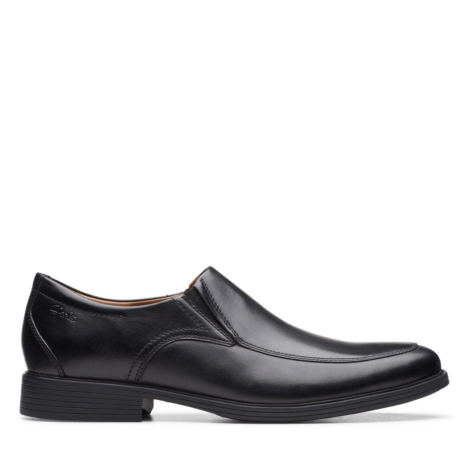 Clarks Whiddon Step - Shoes - Black Leather - 261529168 - H Width (Wide Fit)