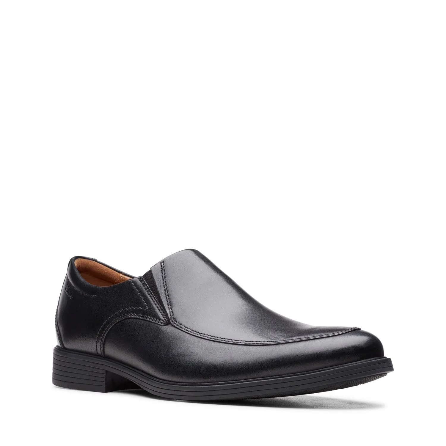 Clarks Whiddon Step - Shoes - Black Leather - 261529168 - H Width (Wide Fit)