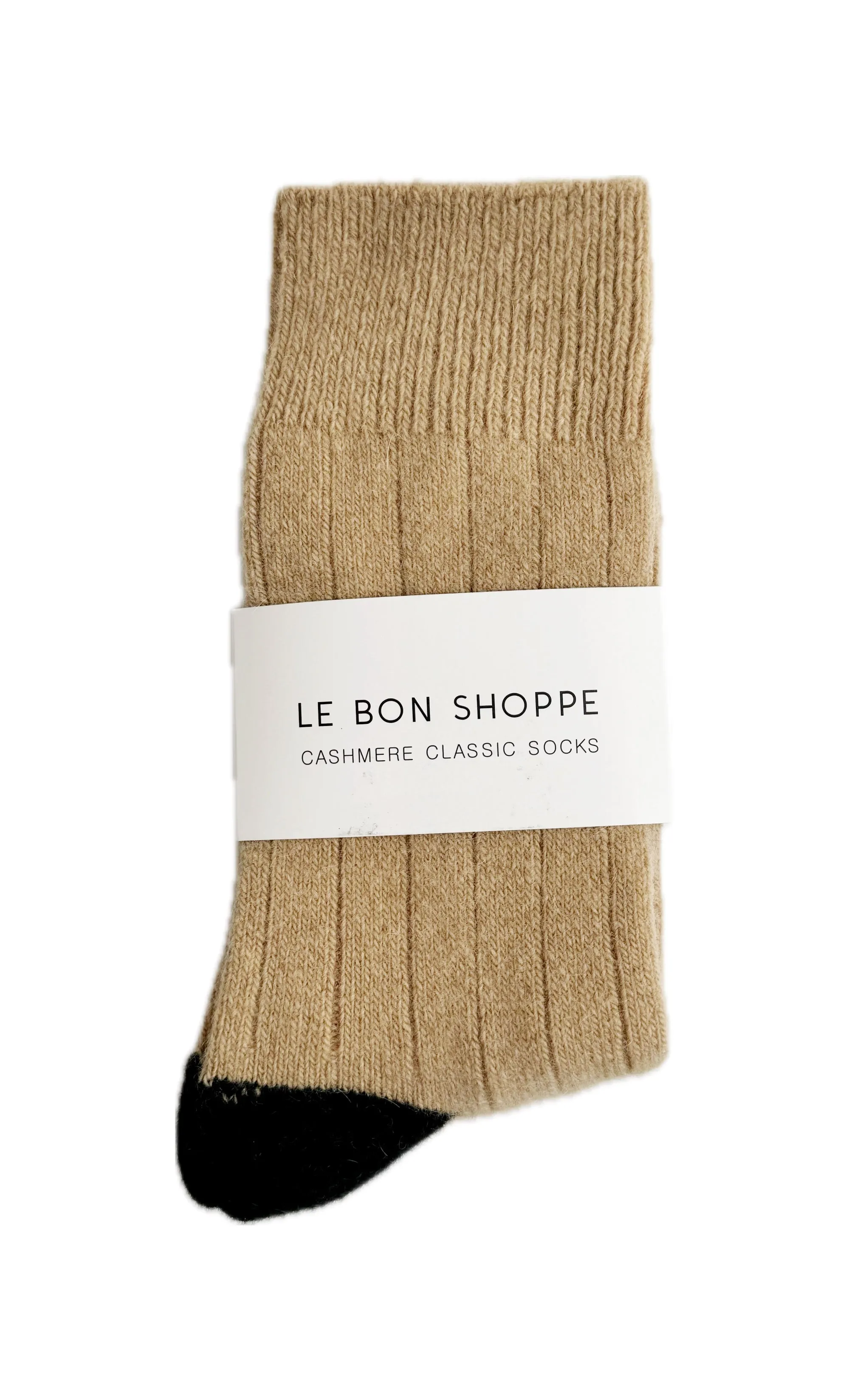 Classic Cashmere Socks in Camel