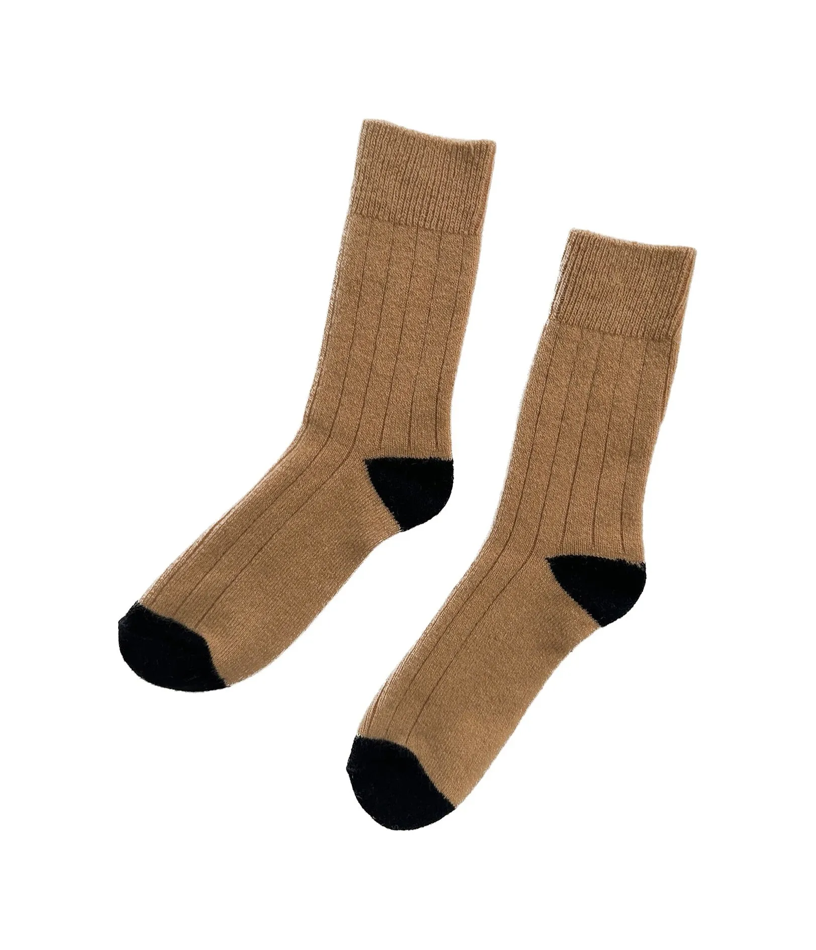 Classic Cashmere Socks in Camel