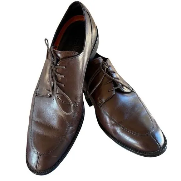 Cole Haan Lenox Hill Brown Leather Split Apron Toe Oxford Shoes Men’s Size 11M