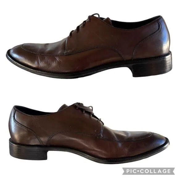 Cole Haan Lenox Hill Brown Leather Split Apron Toe Oxford Shoes Men’s Size 11M