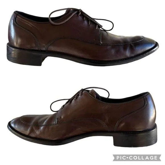 Cole Haan Lenox Hill Brown Leather Split Apron Toe Oxford Shoes Men’s Size 11M