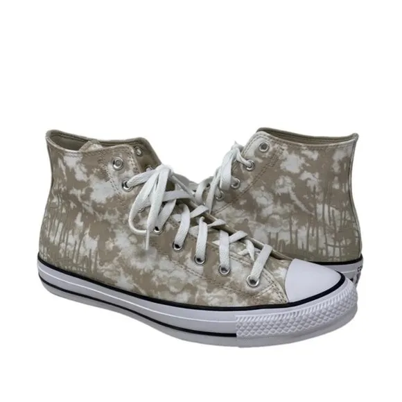 Converse Ctas High Top Shoes Men’s Size White Beach Stone Canvas Skate A06003C