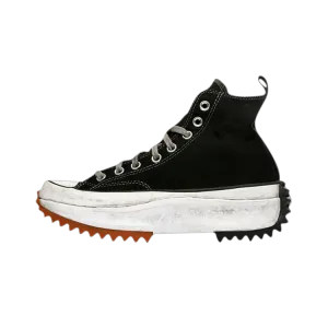 Converse Run Star Hike Hi Black White Gum Distressed