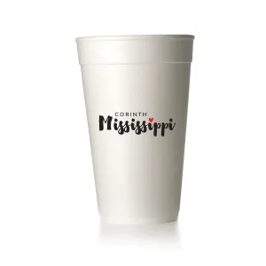 Corinth Script Cups
