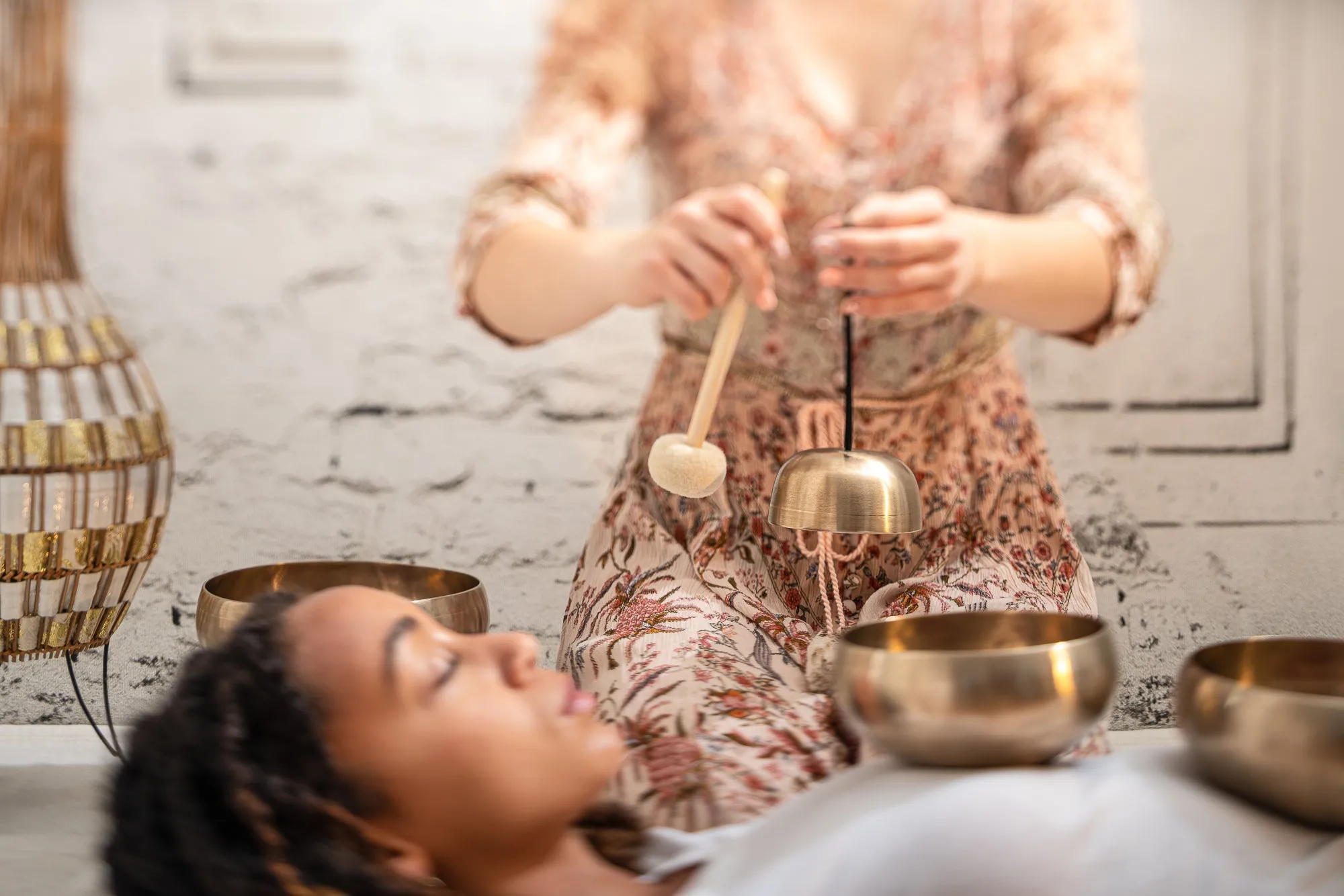 Cosmos Therapy Metal Singing Bowl and Bell 3.7" / 250g