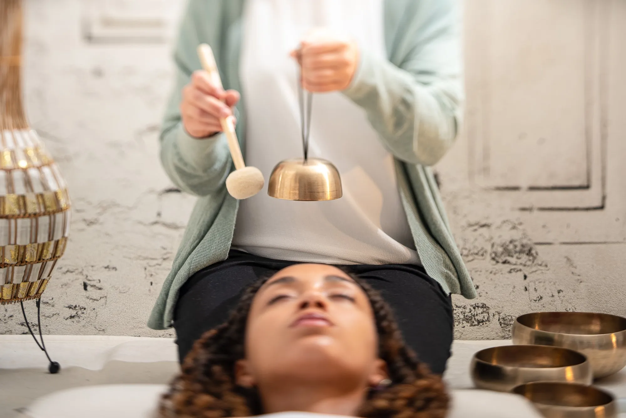 Cosmos Therapy Metal Singing Bowl and Bell 3.7" / 250g